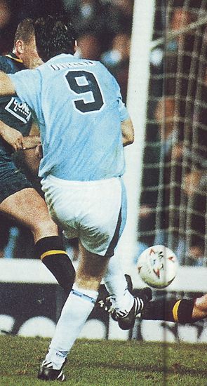 Wimbledon home 1995 to 96 quinn goal